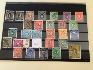 Germany Allied occupation 1946 Numeral used stamps part set  R49889