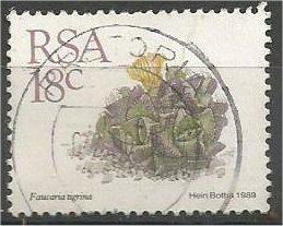 SOUTH AFRICA, 1988, used 18c, Succulents, Scott 741