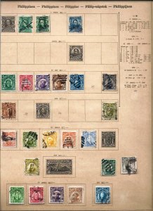 India  /  Ceylon / Philippines   old big  lot   used