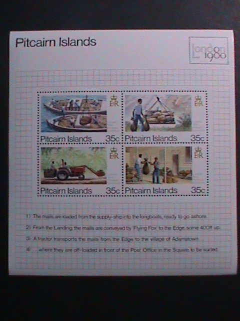 PITCAIRN ISLANDS 1988-INTERNATIONAL STAMP SHOW LONDON'88 MNH SHEET VF