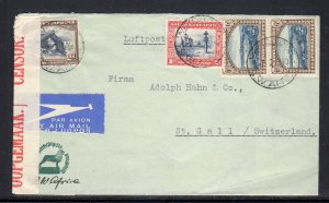 South West Africa Censored to Switzerland 1940 c536