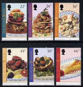Isle of Man 2001 Europa - Local Dishes perf set of 6 unmo...