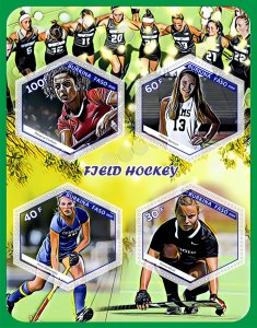 Stamps. Sports. Field Hockey  2020 year 1+1 sheets perforated