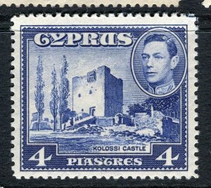 CYPRUS; 1938 early GVI pictorial issue fine Mint hinged 4pi. value