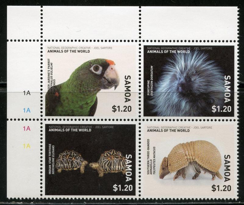 SAMOA 2018 NATIONAL GEOGRAPHIC MARINE & WILD  LIFE  MINT NEVER HINGED 