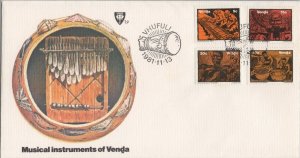 ZAYIX South Africa - Venda 52-55 FDC Musical Instruments Drums 080522SM70