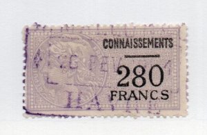 France - 1949 Bill of Lading Revenue /280Fr     -     Lot 0324032