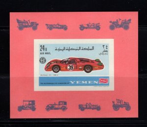 Yemen (Kingdom) Michel #Bl147B (1969 Racing Car sheet) VFMNH CV €9.00