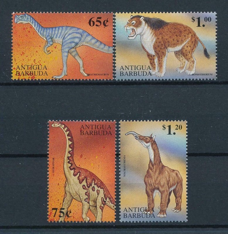 [106030] Antigua & Barbuda 1999 Prehistoric animals dinosaurs  MNH