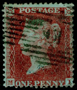 SG24, 1d red-brown PLATE 20, SC14 DIE II, USED. Cat £400. MI 