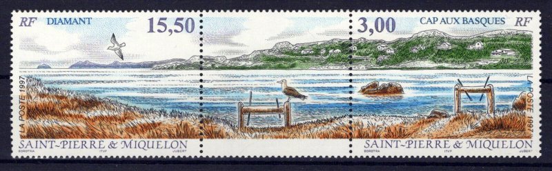 St. Pierre & Miquelon 641a MNH Landscapes Birds ZAYIX 0524M0177