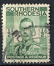 Southern Rhodesia; 1937: Sc. # 42: Used Single Stamp