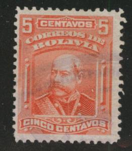 Bolivia Scott 73 used 1901 stamp