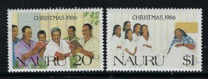 Nauru 329-30 MNH 1986 Christmas (fe1132)