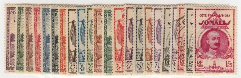 Somali Coast - 1938-40 - SC 146-67 - H - 165 used