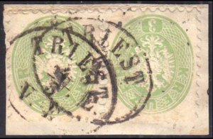 Austria Scott 23 Used on piece.