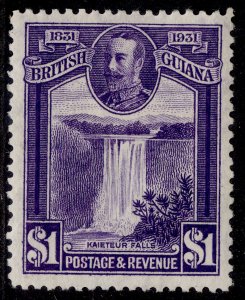 BRITISH GUIANA GV SG287, $1 violet, LH MINT. Cat £55.