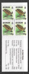 ASCENSION SGSB6 1989 £1 BOOKLET NO 511a MNH