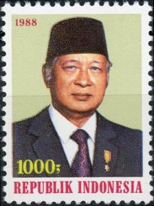 Indonesia #1269 1000r President Suharto MNH 