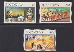 Botswana # 179-181, Queen Elizabeth's Silver Jubilee, Mint NH, 1/2 Cat.