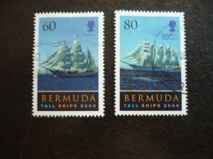 Stamps - Bermuda - Scott# 789-790 - Used Part Set of 2 Stamps