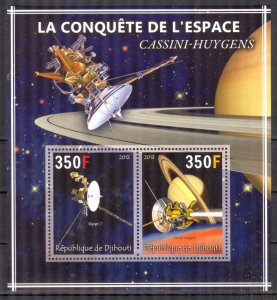 Djibouti 2013 Conquest of Space (VI) Cassini - Huygens Sheet MNH