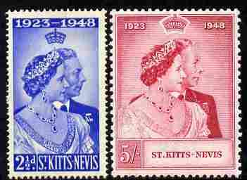 St Kitts-Nevis 1949 KG6 Royal Silver Wedding perf set of ...