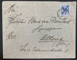 1907 German West Africa Togo Cover To Altona Germany