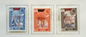 SOUTH ARABIA  JOHN F. KENNEDY MEMORIAL OVERPRINTS ON ADEN STAMPS MINT NH