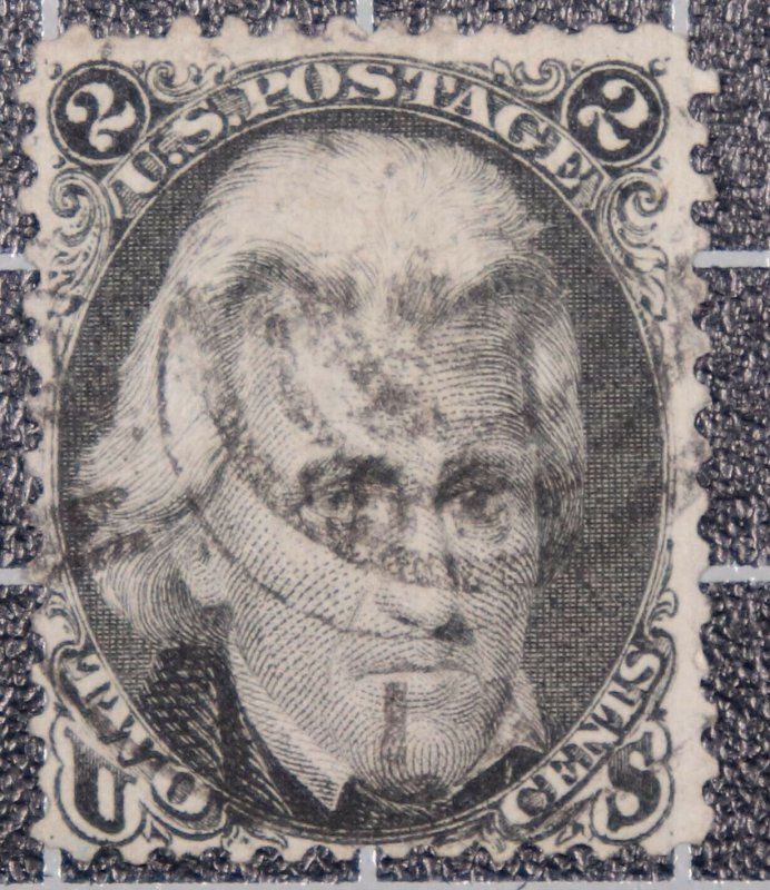 Scott 73 - 2 Cents Jackson - Used - Nice Stamp - SCV - $60.00 