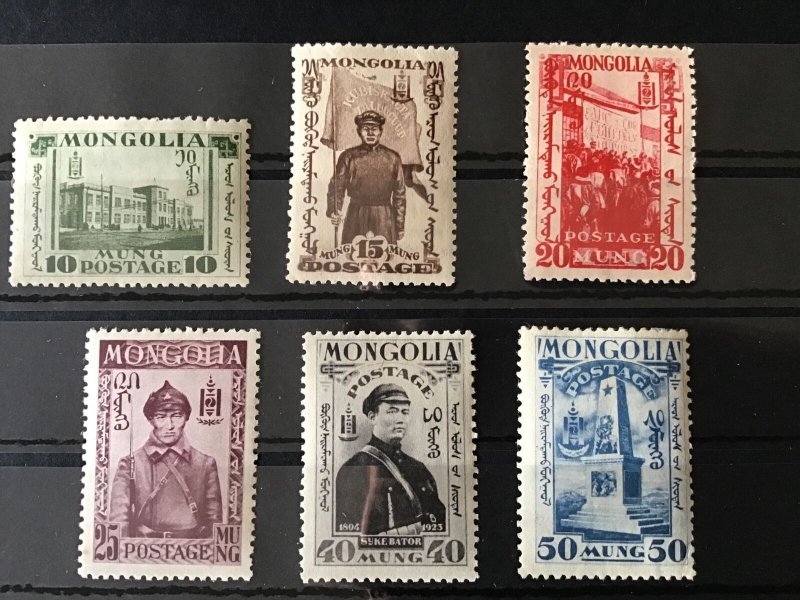 Mongolia Revolution Mounted Mint Stamps R44903 