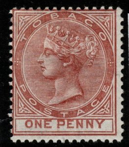 TOBAGO SG15 1882 1d VENETIAN RED MTD MINT