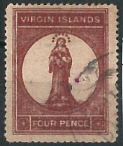 70599 -  VIRGIN ISLANDS - STAMPS: Stanley Gibbons #  15 - Very Finely USED