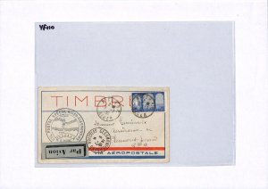 France ALGERIA Air Mail Cover AEROPOSTALE SPECIAL FLIGHT Clermont 1930 YF110