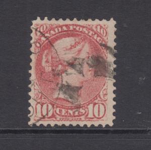 Canada Sc 45 used 1888 10c brown red Small Queen F-VF