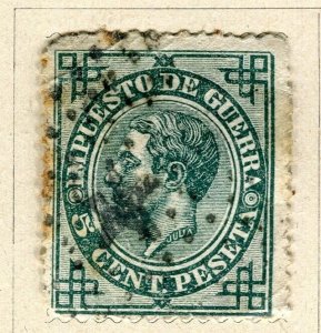 SPAIN; 1874-76 classic War Stamp issue fine used 5c. value