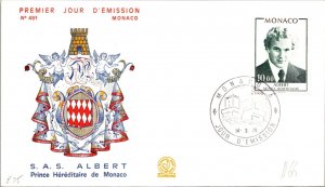 Monaco FDC 1979 SC #1165 SAS Albert - J21283