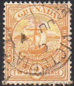 Grenada 1906	2d orange (Badge of Colony) used