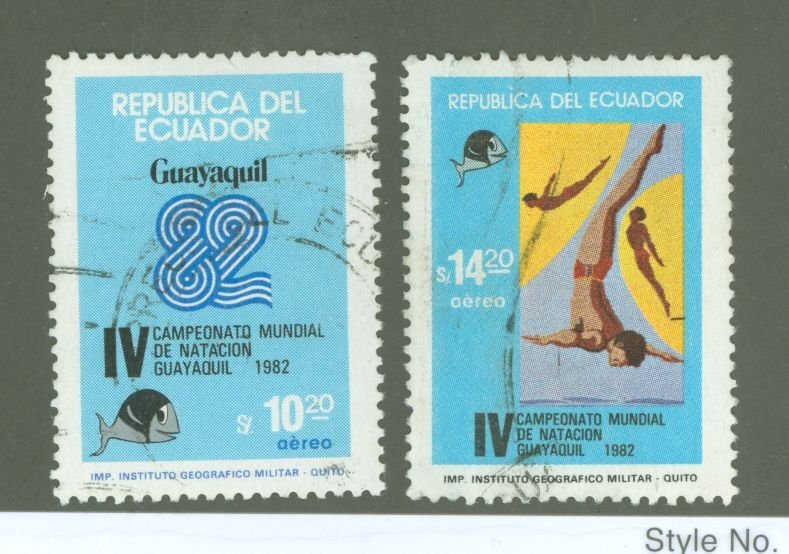 Ecuador #C736-7  Single (Complete Set)