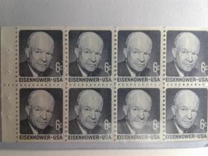 SCOTT # 1393A PANE EISENHOWER GEM MINT NEVER HINGED !!  1971 AMAZING !!!