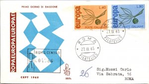 Italy FDC 1965 - CEPT / Europa / Registered Mail - Rome - F42337