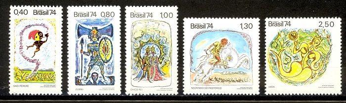 Brazil Scott 1332-1336 Mint NH (Catalog Value $20.65)