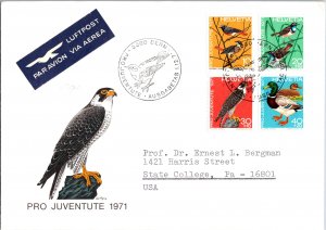 Switzerland, Worldwide First Day Cover, Birds