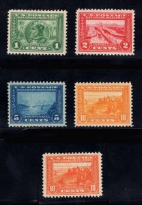 MOMEN: US STAMPS #397-400A COMPLETE SET MINT OG H VF+ PF CERT LOT #86637