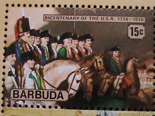 ​BARBUDA 1976- BICENTENARY OF AMERICAN REVOLUTIONARY MNH S/S #1 VERY FINE