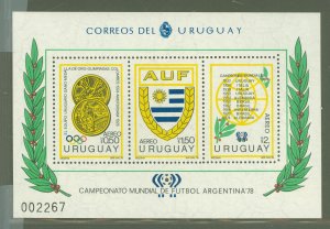 Uruguay #C434 Mint (NH) Souvenir Sheet (Soccer)