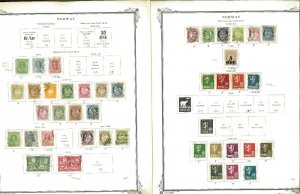 Norway 1856-1973 M & U (mostly) Hinged & in Mounts on Scott Specialty Pages