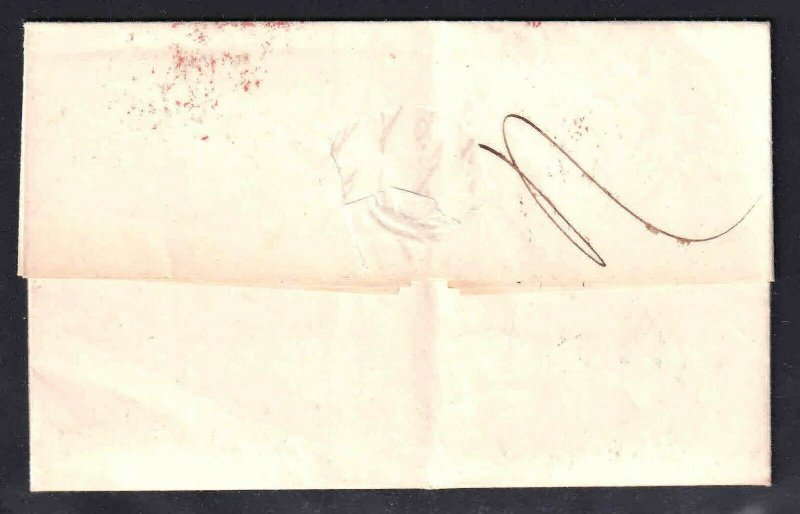 ITALY POSTAL HISTORY 1869 SFL RED TORINO TOWN STAMP + P.P. ORDINE MILITARIO