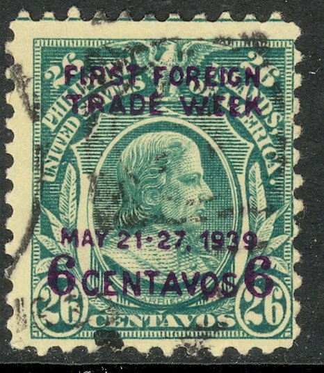 US PHILIPPINES 1939 6c on 26c FOREIGN TRADE WEEK Issue Sc 450 VFU