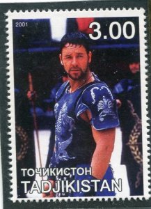 Tajikistan 2001 RUSSELL CROWE Australian Actor 1 Stamp Perforated Mint (NH)